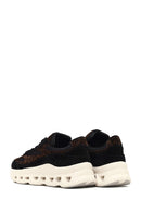Kadın Siyah Bağcıklı Kalın Tabanlı Deri Sneaker | Derimod