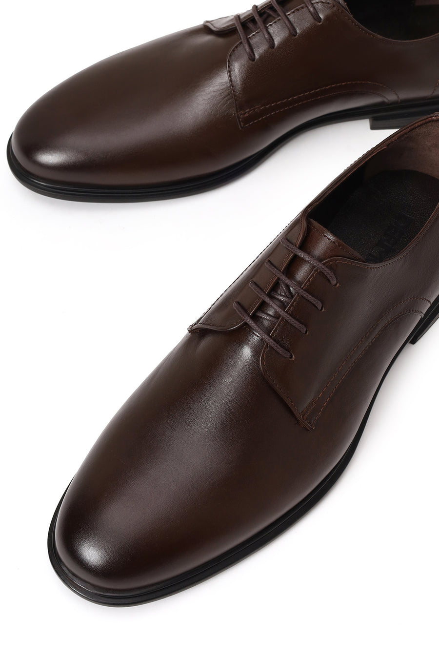 Male Brown Lace-up Leather Casual Shoes