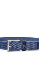 Men's Blue Braided Leather Belt | Derimod