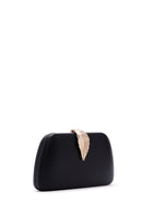 Women's Black Long Chain Strap Evening Mini Clutch Bag | Derimod