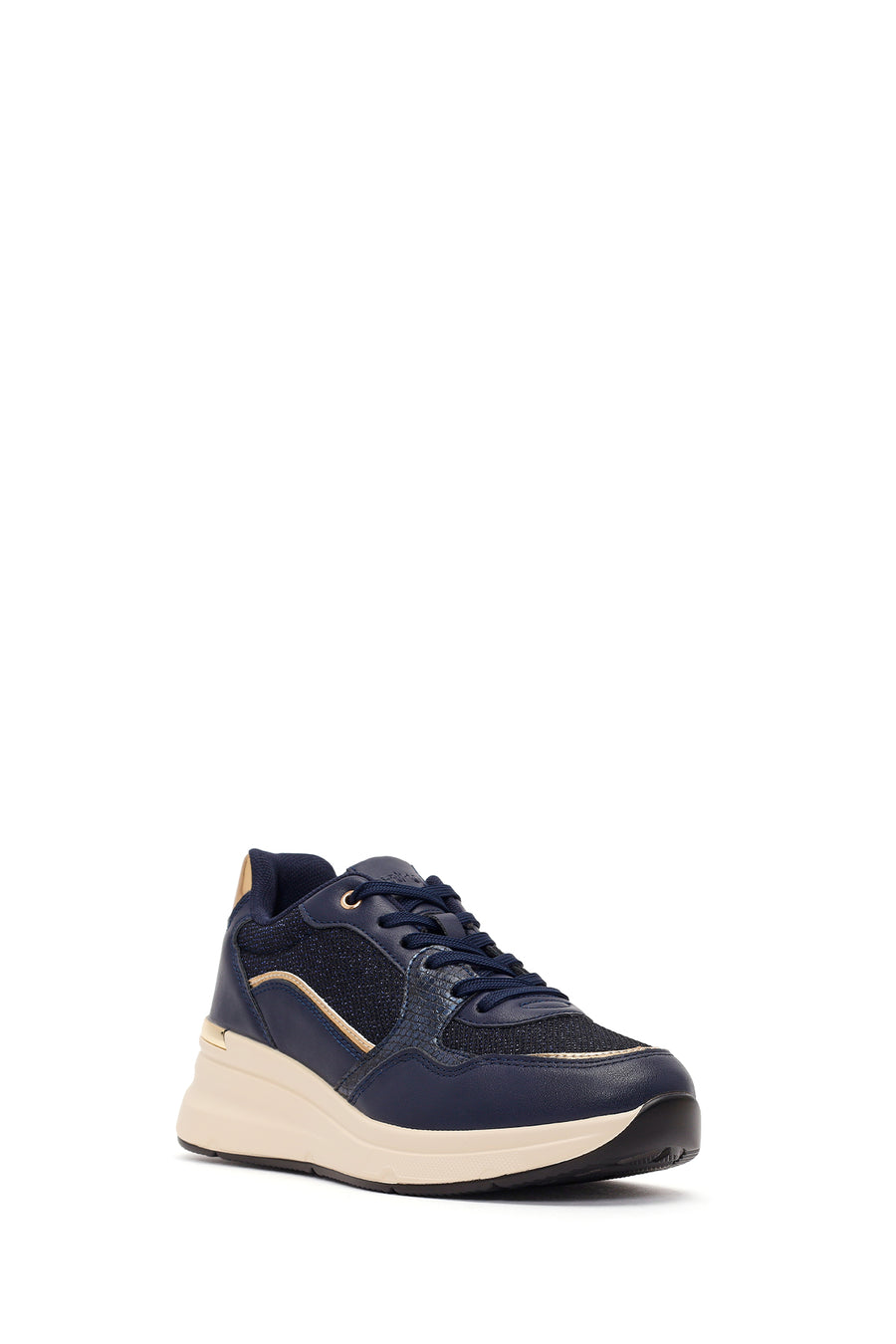 Kadın Lacivert Kalın Tabanlı Sneaker