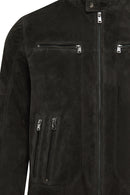 Patrick Men's Grey Suede Leather Jacket | Derimod