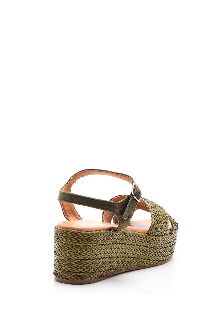 Women's Wedge Heeled Straw Sandals