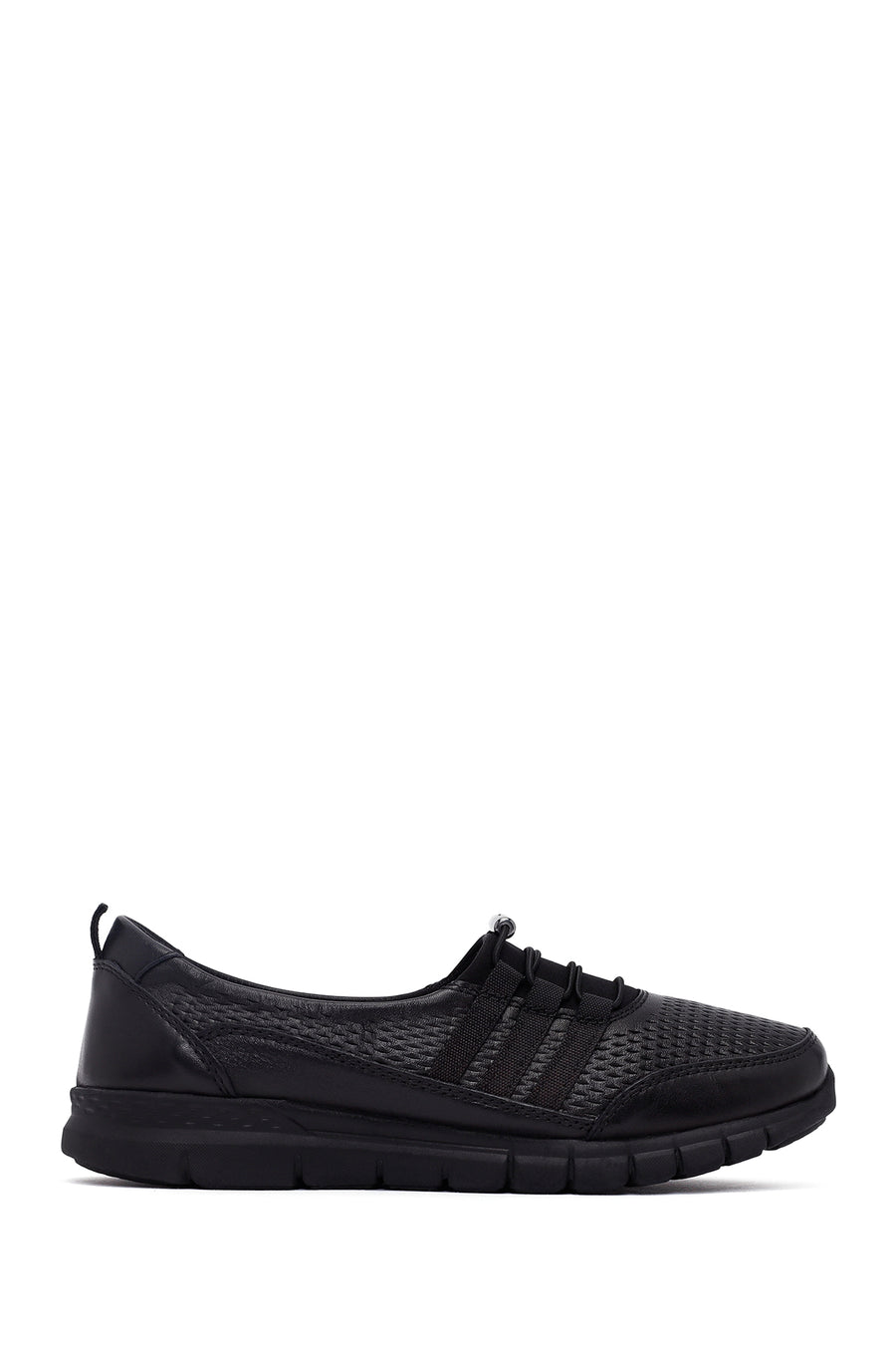 Woman Black Leather Comfort Loafer AF460011DV | Derimod