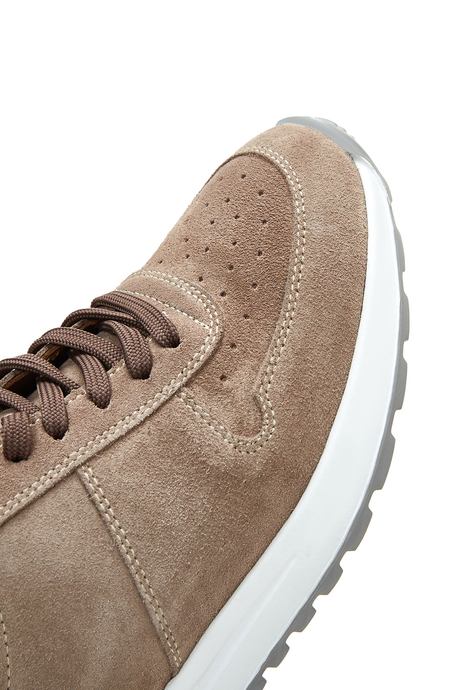 Erkek Vizon Süet Deri Sneaker