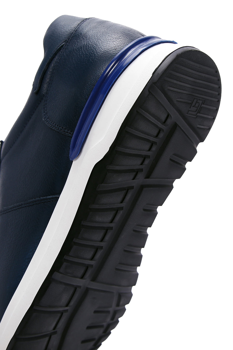 Erkek Lacivert Deri Sneaker