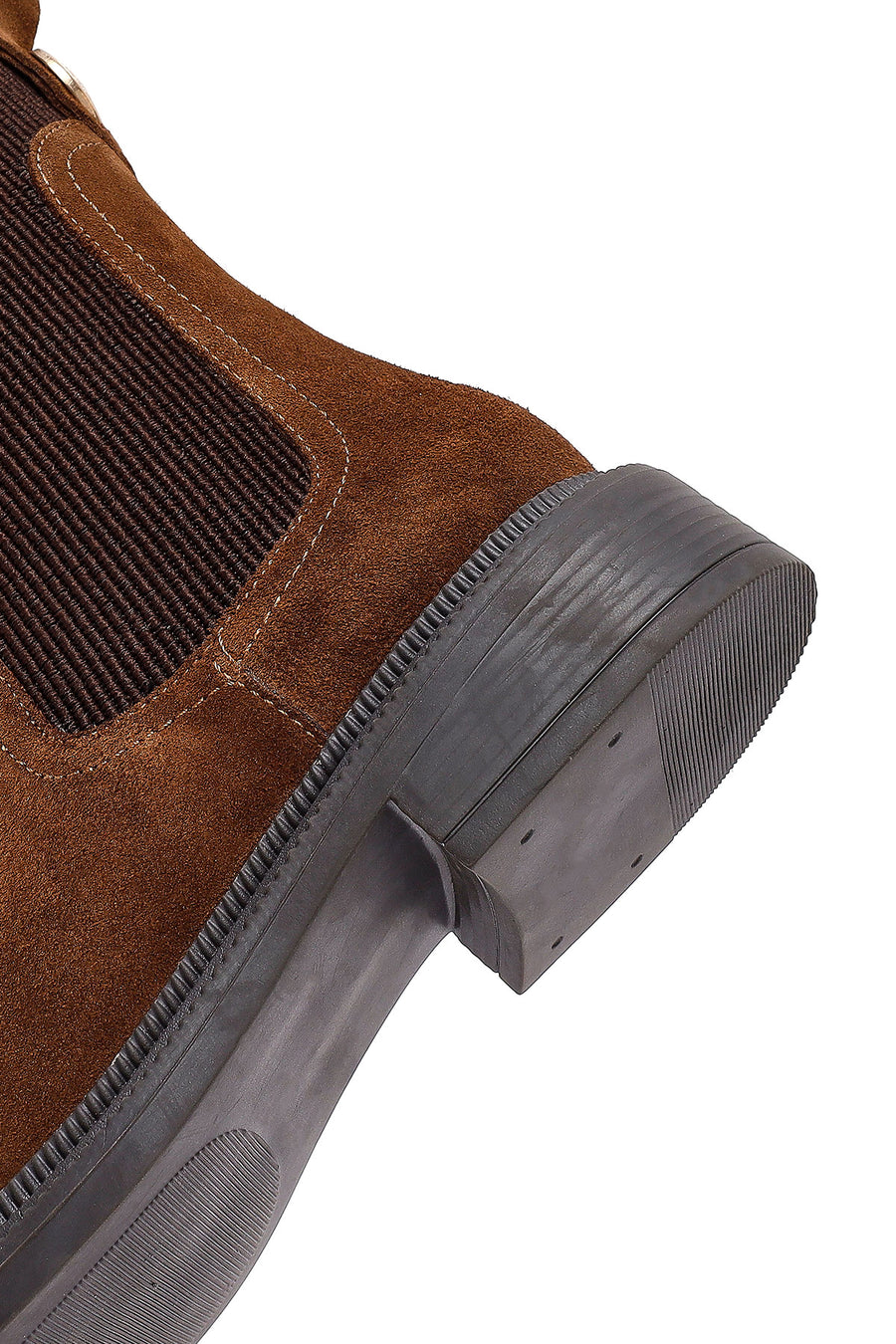 Women's Tan Suede Leather Chelsea Boot