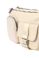 Woman Cream Long-Strap Fabric Crossbody Bag | Derimod