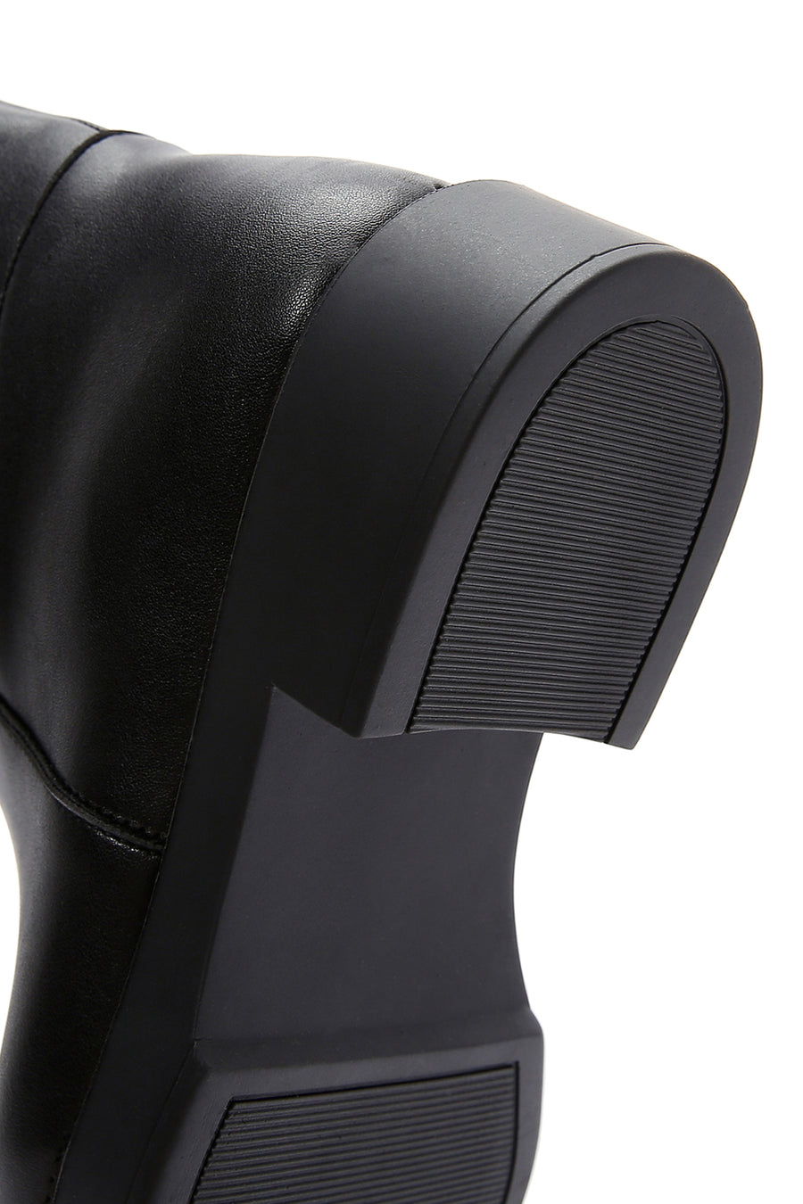 Women's Black Zippered Casual Boots