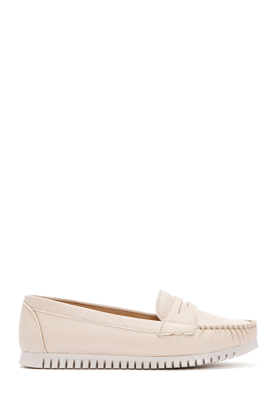 Kadın Bej Loafer 21SFE1453FT | Derimod