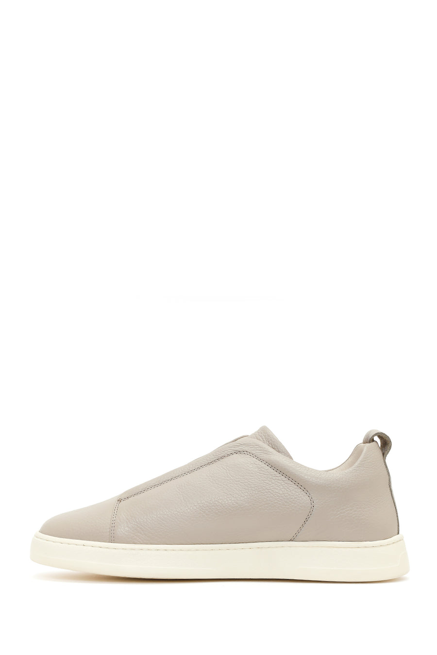 Erkek Açık Gri Deri Sneaker