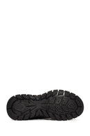 Erkek Kahverengi Bağcıklı Deri Sneaker | Derimod