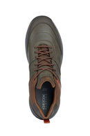 Geox Men's Brown Maro Lace-up Leather Sneaker | Derimod