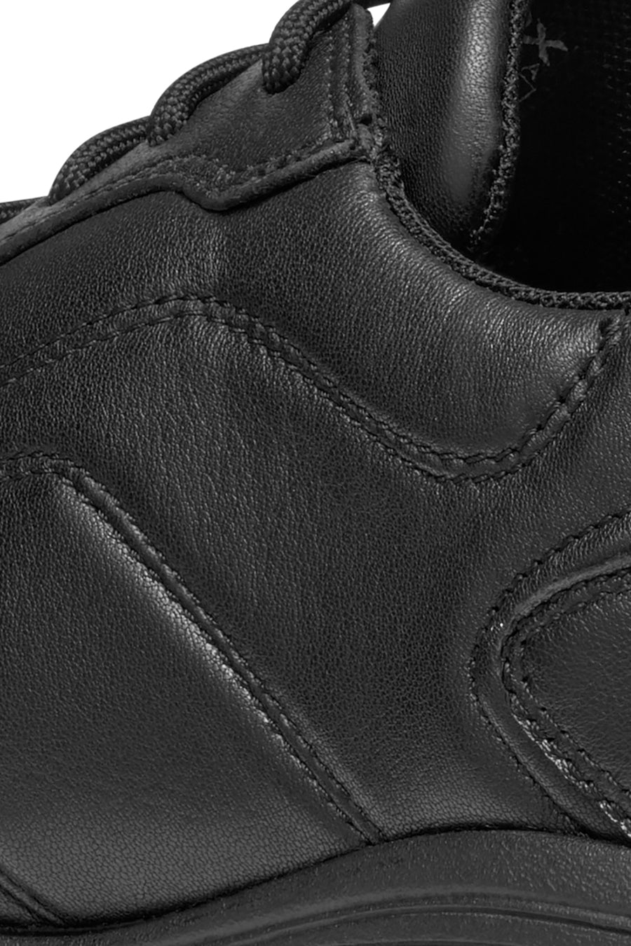 Geox Erkek Siyah Spherica Ec2 Bağcıklı Deri Sneaker