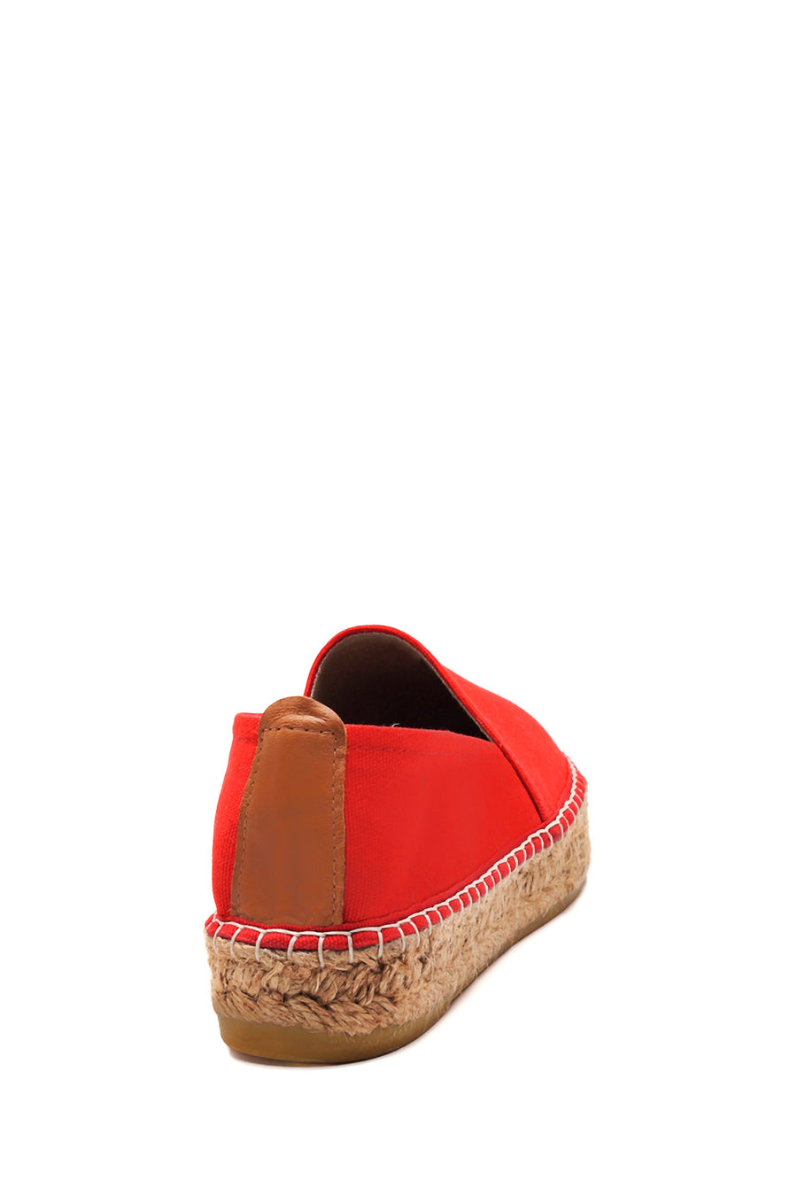 Kadın Kırmızı Hasır Taban Espadril