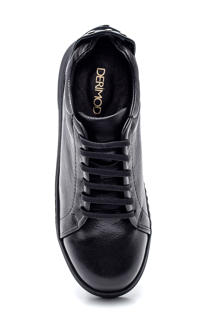 Kadın Deri Metal Detaylı Sneaker