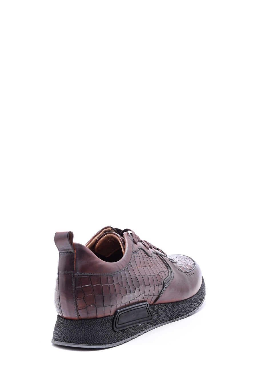 Erkek Kroko Desenli Sneaker