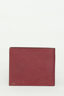 Men's Burgundy Leather Wallet | Derimod
