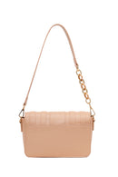 Woman Beige Long-Strap Knitted Crossbody Bag | Derimod