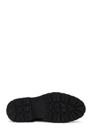 Male Black Lace-up Leather Casual Boots | Derimod