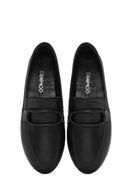 Kadın Siyah Deri Maskülen Loafer | Derimod
