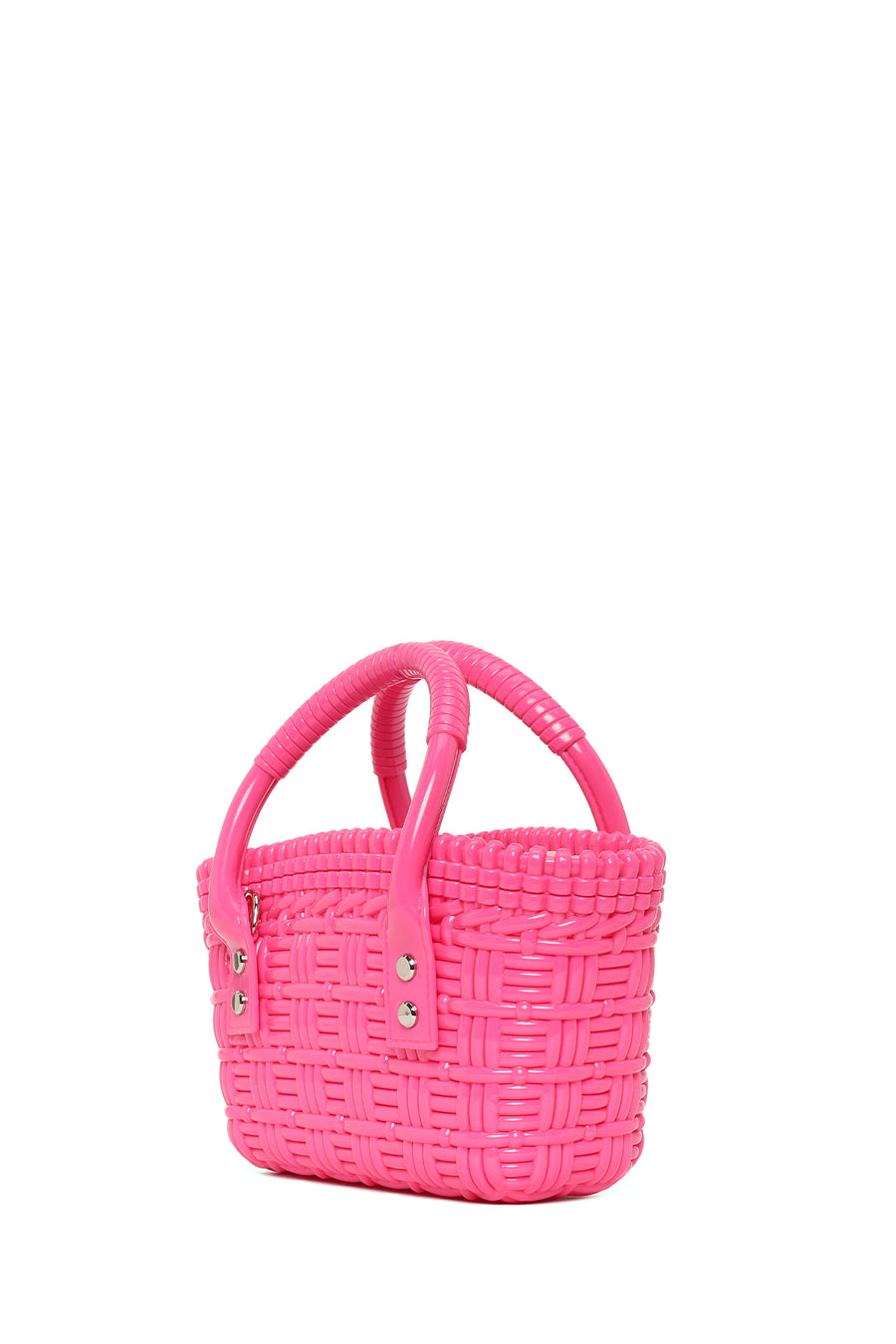 Kadın Pembe Uzun Askılı Mini Jelly Kol Çantası