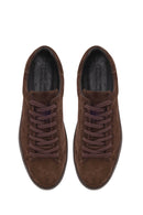 Male Brown Lace-Up Suede Leather Sneaker | Derimod