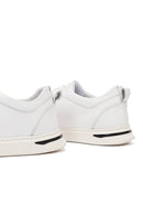 Erkek Beyaz Bağcıklı Deri Sneaker | Derimod