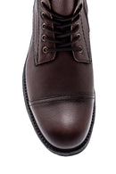 Men's Leather Zippered Boots | Derimod