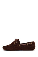 Woman Brown Suede Loafer | Derimod