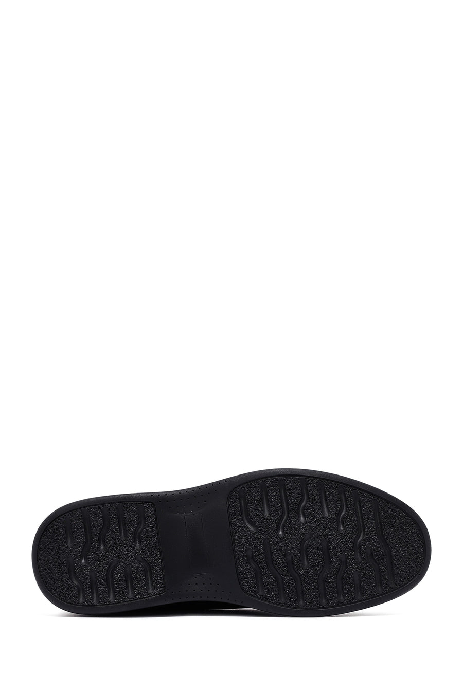 Male Black Lace-up Leather Casual Shoes