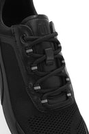 Men's Black Lace-Up Thick Sole Sneaker | Derimod