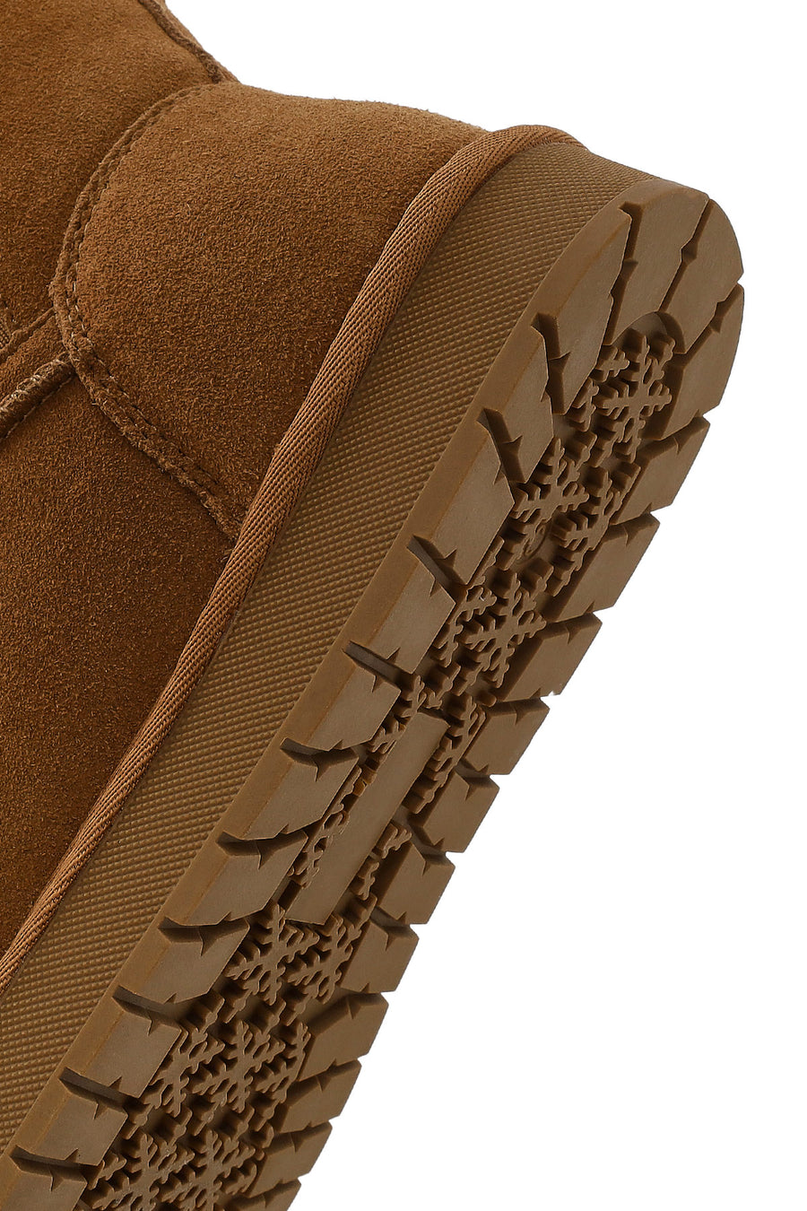 Woman Camel Suede Leather Teddy Boot