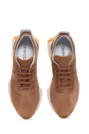 Women's Leather Suede Sneaker | Derimod