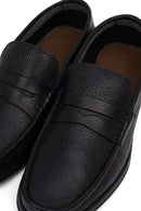 Erkek Siyah Deri Klasik Loafer | Derimod