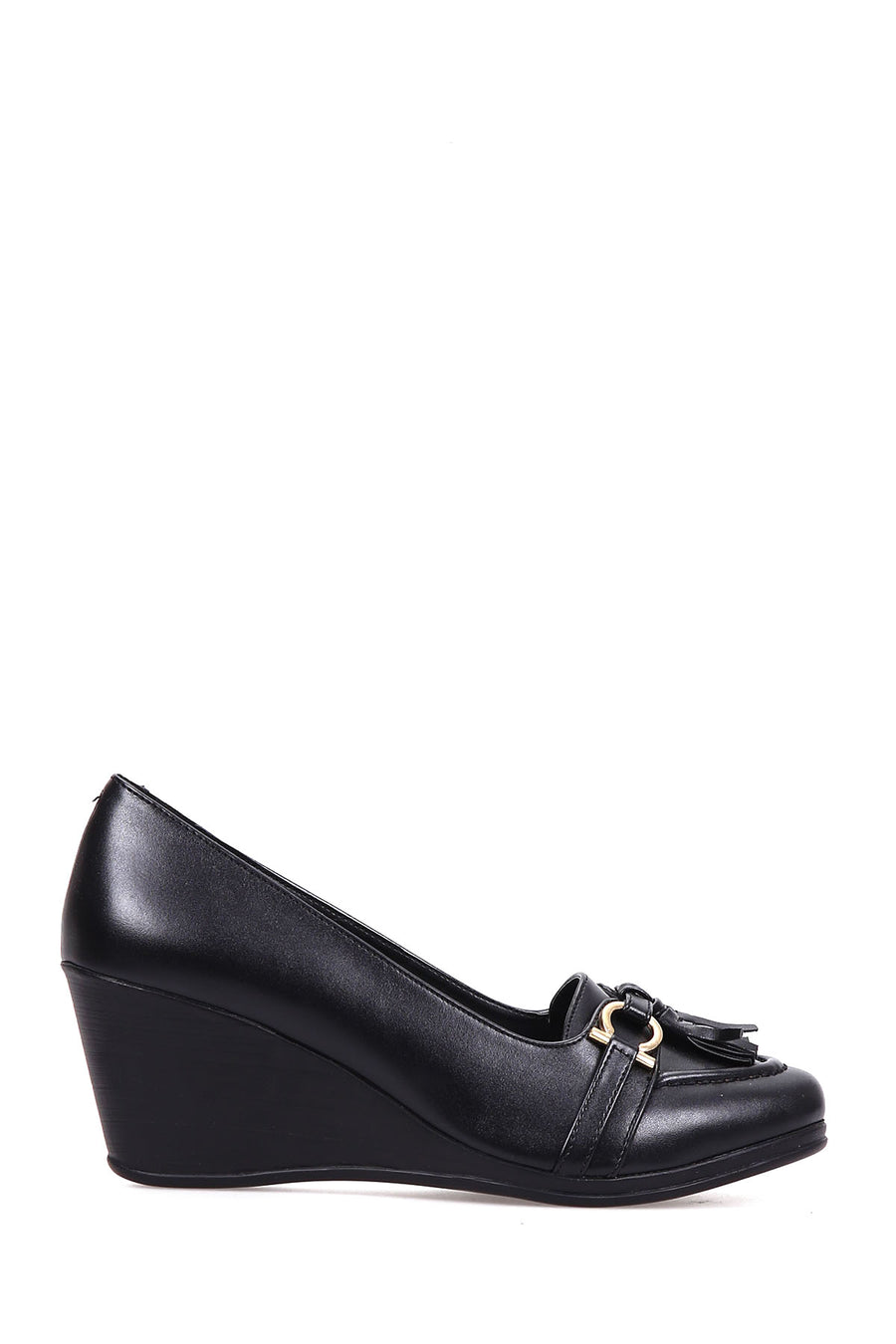 Women's Tassel Detailed Wedge Heeled Shoes 18WFE191318 | Derimod