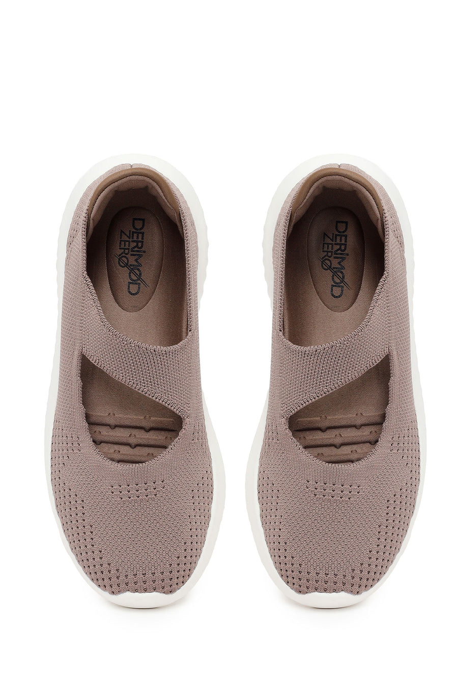 Derimod Zero Women's Mink Thick-Soled Fabric Shoes