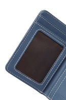 Women's Blue Printed Wallet | Derimod
