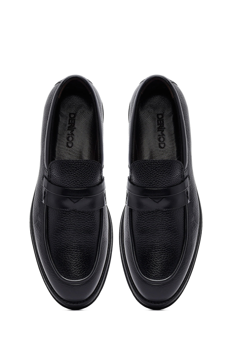 Erkek Siyah Deri Casual Loafer