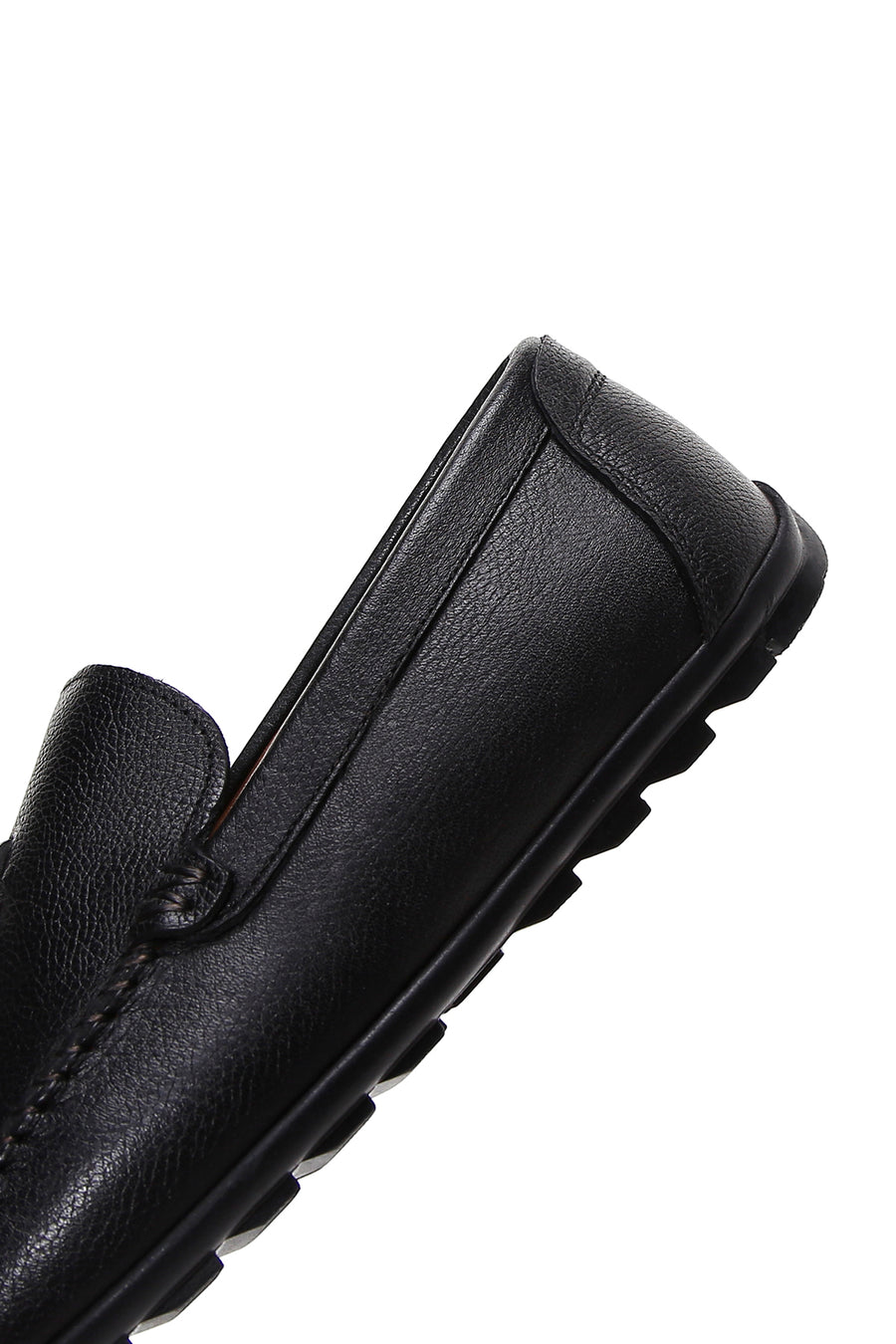 Erkek Siyah Deri Püsküllü Casual Loafer