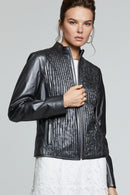 Lena Women's Leather Jacket | Derimod