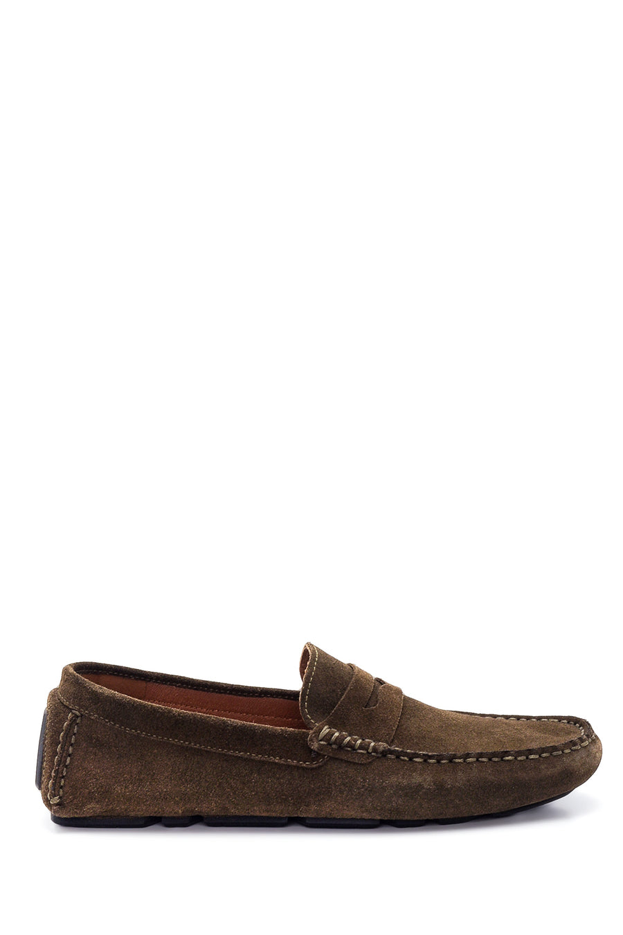 Erkek Yeşil Süet Deri Loafer 22SFD602110 | Derimod