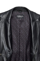 Juliet Women's Black Fur Leather Coat | Derimod