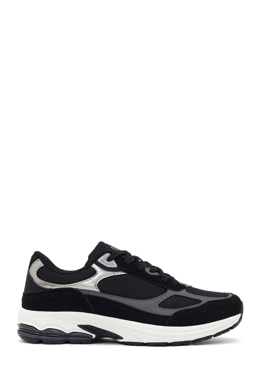 Erkek Siyah Kalın Tabanlı Bağcıklı Sneaker 26SFD696514 | Derimod