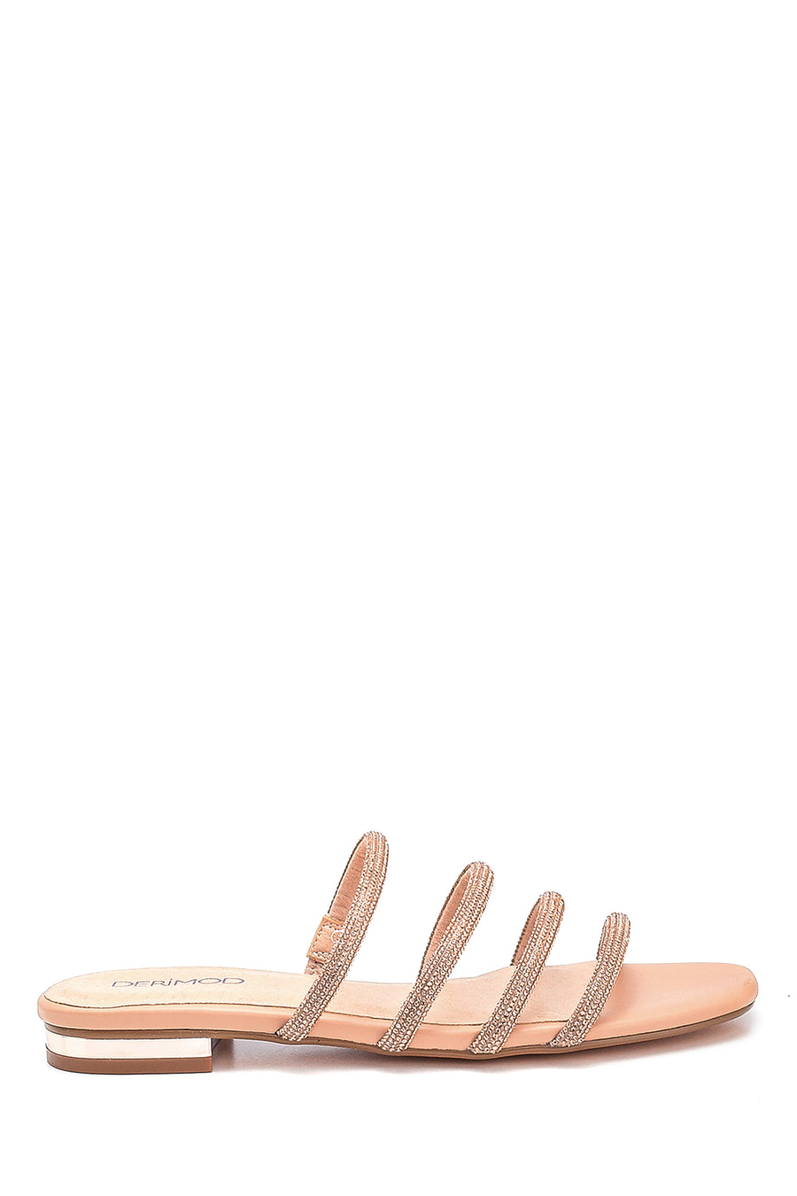 Women's Stone Detailed Casual Slippers 21SFD4409TS | Derimod