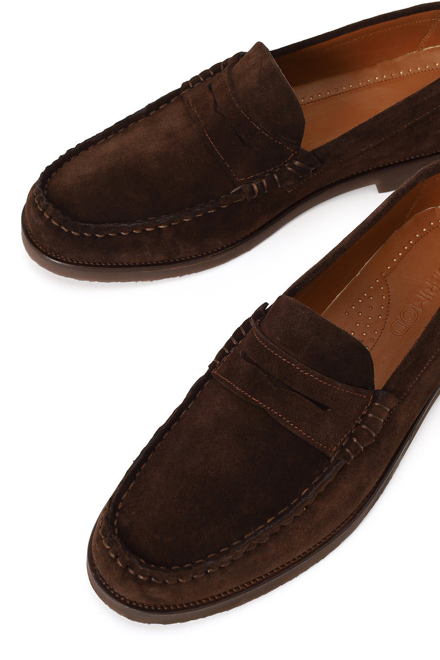 Erkek Kahverengi Süet Deri Casual Loafer