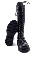 Women's Leather Casual Lace-Up Boots | Derimod