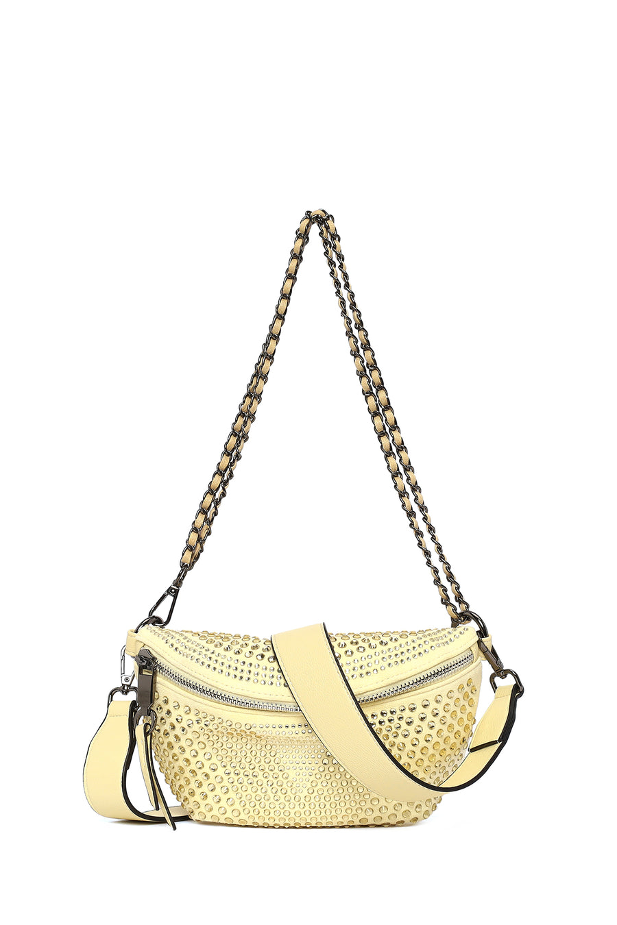 Woman Yellow Chain Strap Crossbody Bag 26PBD2400TS | Derimod