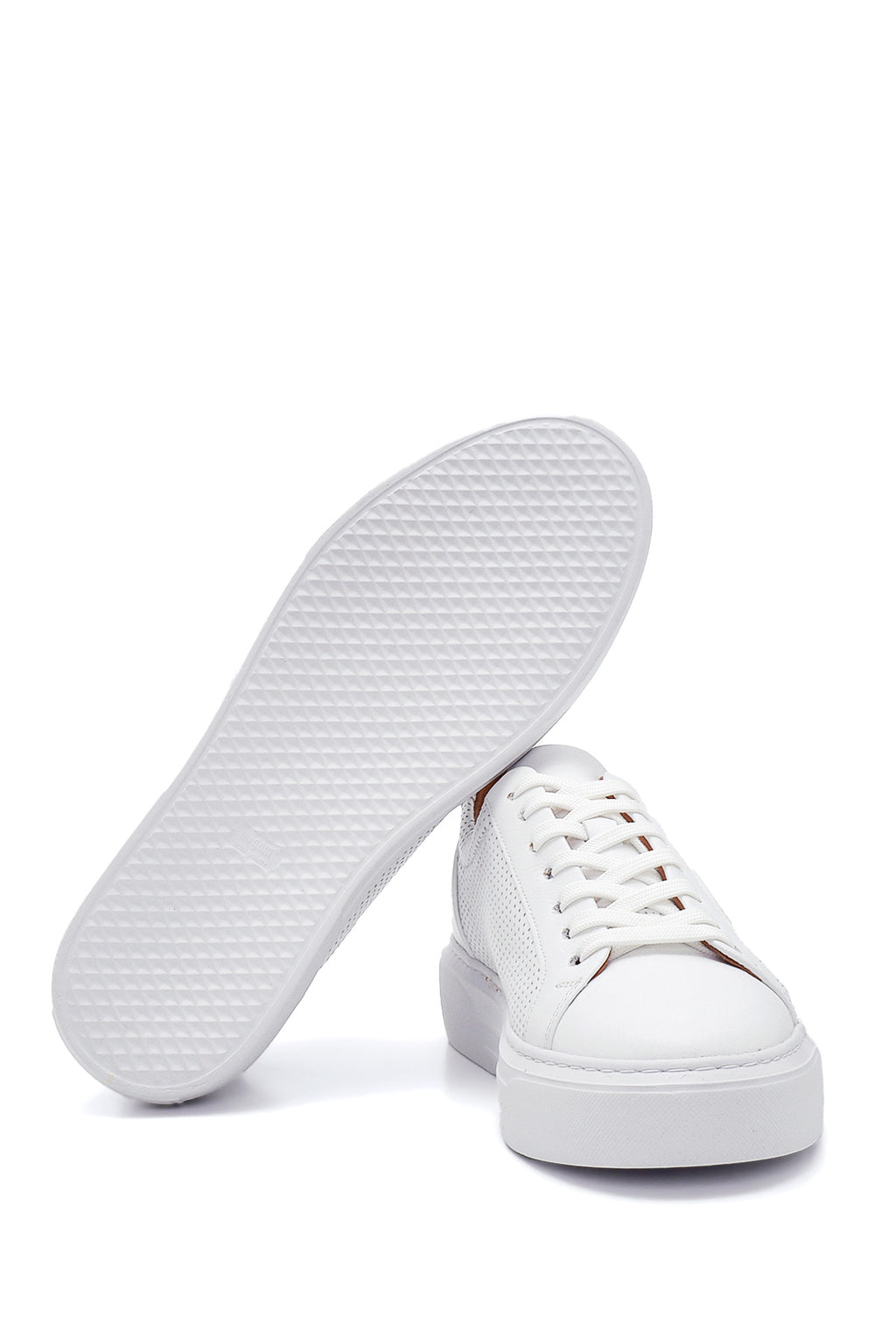 Erkek Deri Delikli Sneaker