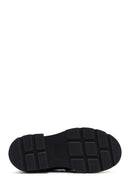 Kadın Siyah Deri Kalın Tabanlı Maskülen Loafer | Derimod